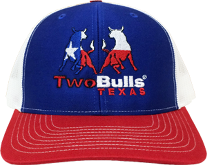 Picture of TwoBulls Mesh Cap - Red, White & Blue - Texas